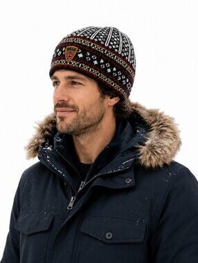 Dale of Norway Vintage Wool Nordic Fair Isle Beanie Hat Unisex Pure New Wool
